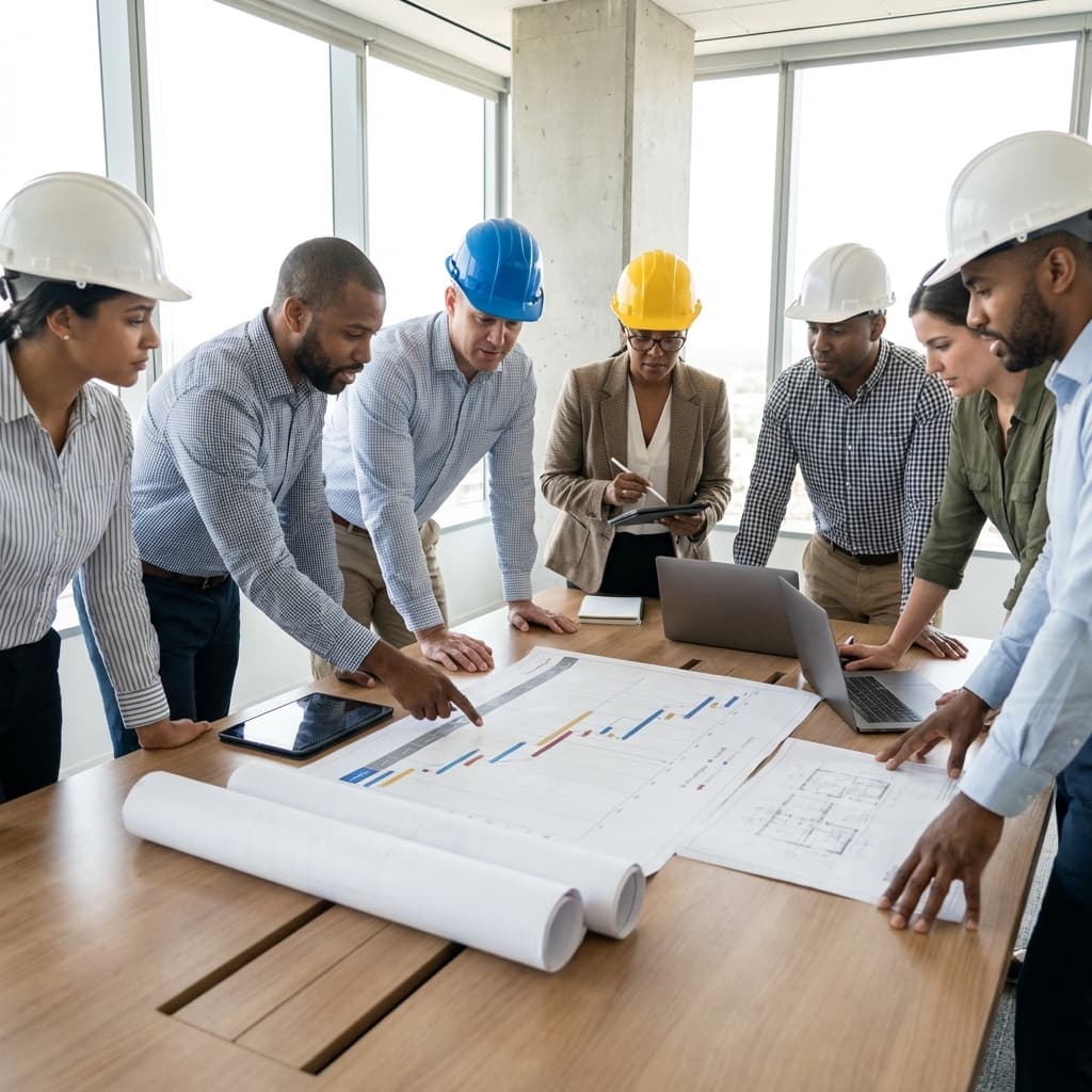 Project planning team meeting